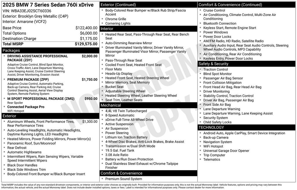 Used 2025 BMW 760i xDrive w/ Executive Package image 4