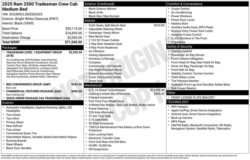 New 2025 RAM 2500 Tradesman image 6