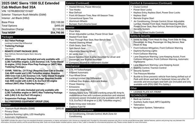 New 2025 GMC Sierra 1500 SLE image 1