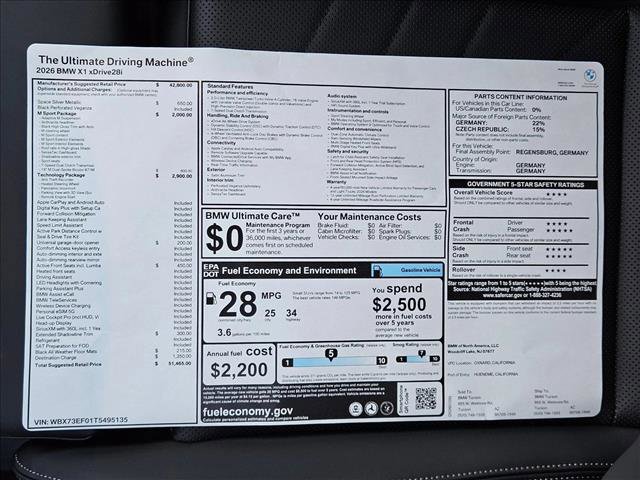 New 2026 BMW X1 xDrive28i w/ Technology Package image 19