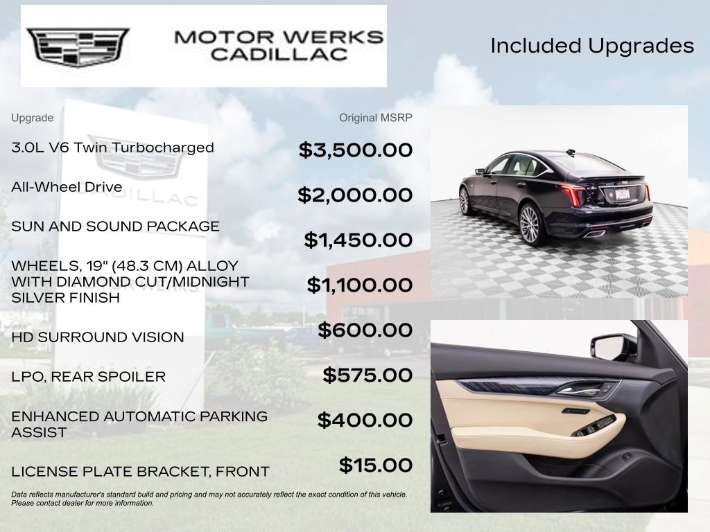 Used 2025 Cadillac CT5 Premium Luxury w/ Sun And Sound Package AWD/4WD image 9