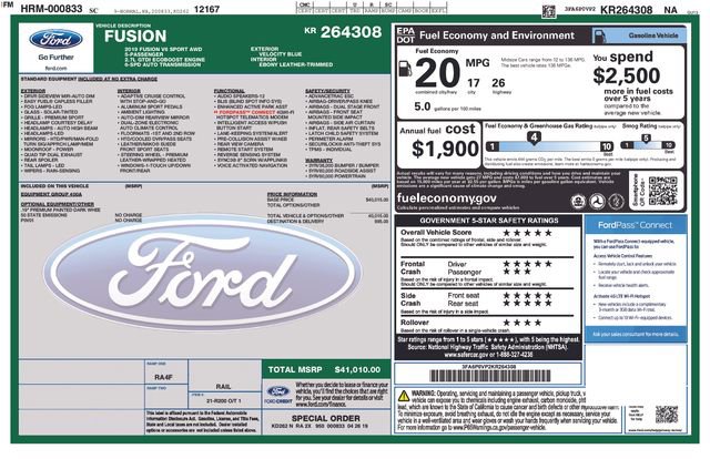 Used 2019 Ford Fusion Sport image 37