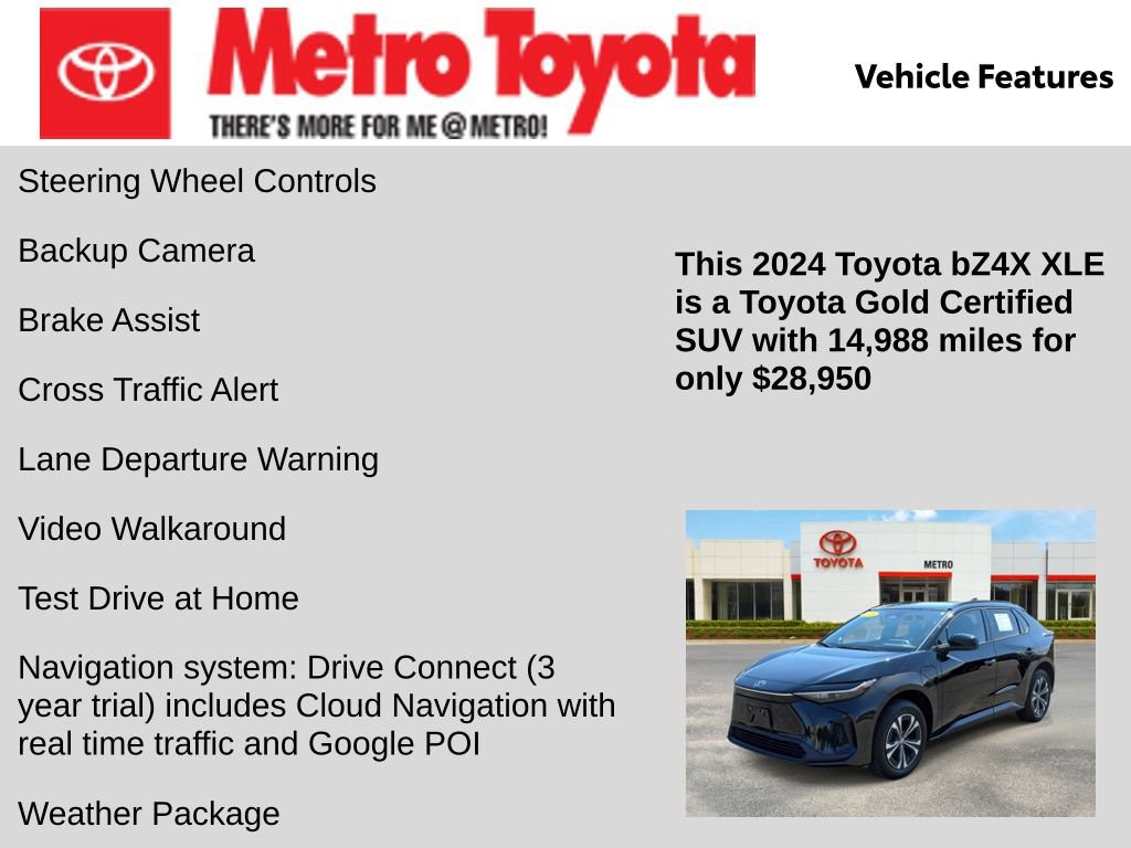 Certified 2024 Toyota bZ4X XLE w/ Weather Package AWD/4WD image 16