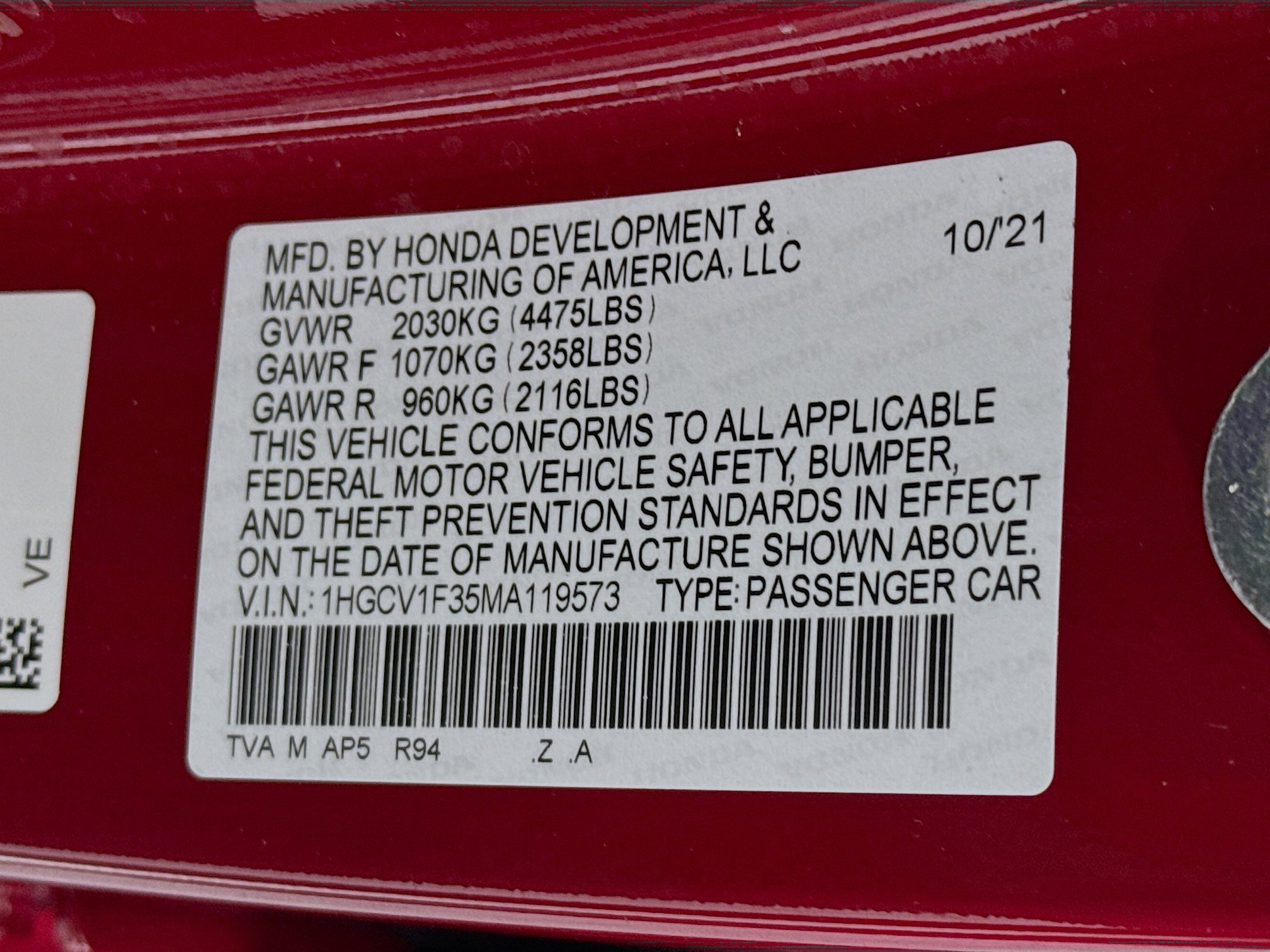 Used 2021 Honda Accord Sport image 29