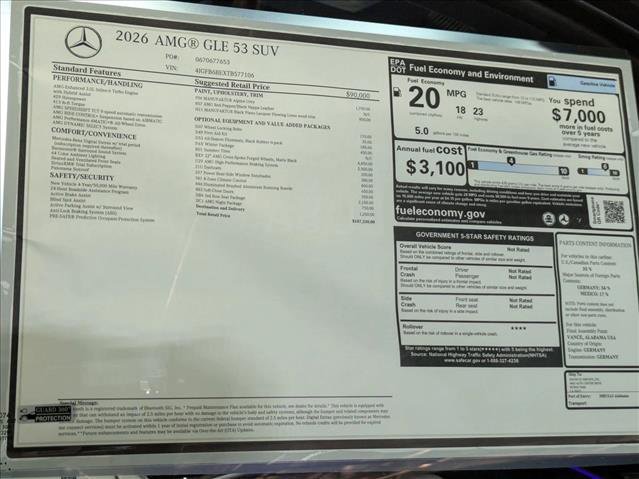 New 2026 Mercedes-Benz GLE 53 AMG 4MATIC image 19