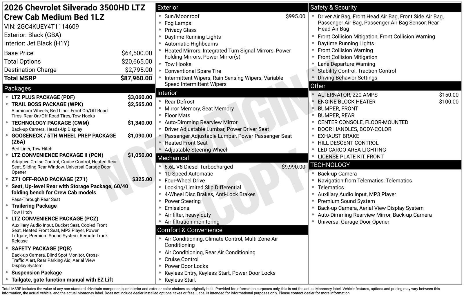 New 2026 Chevrolet Silverado 3500 LTZ w/ LTZ Plus Package AWD/4WD image 5