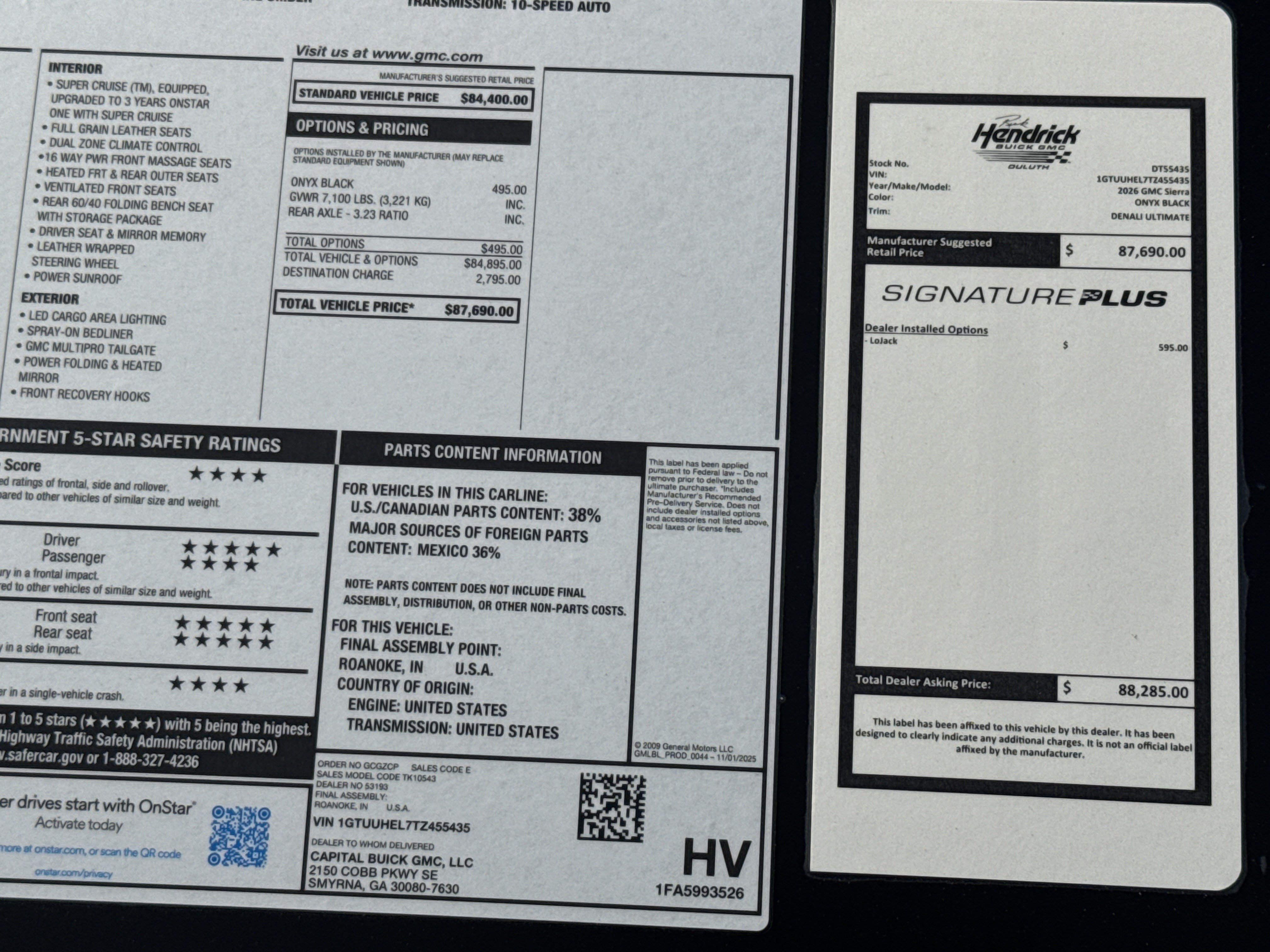 New 2026 GMC Sierra 1500 Denali Ultimate AWD/4WD image 41