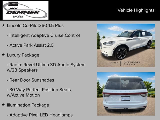 Certified 2024 Lincoln Aviator Reserve w/ Equipment Group 201A AWD/4WD image 26