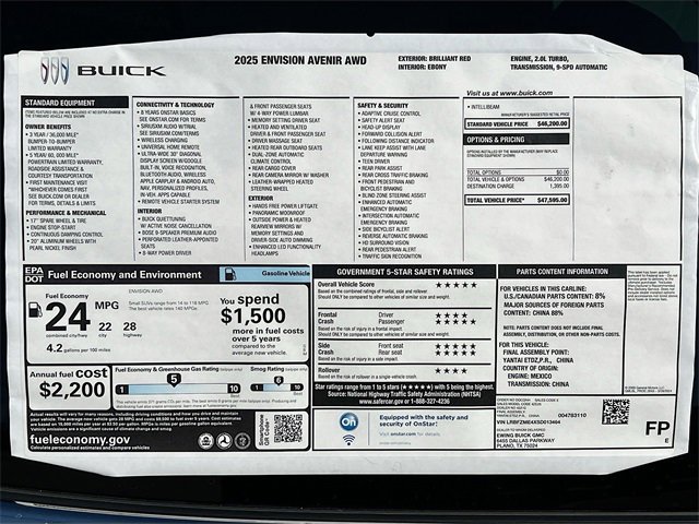 New 2025 Buick Envision Avenir image 21