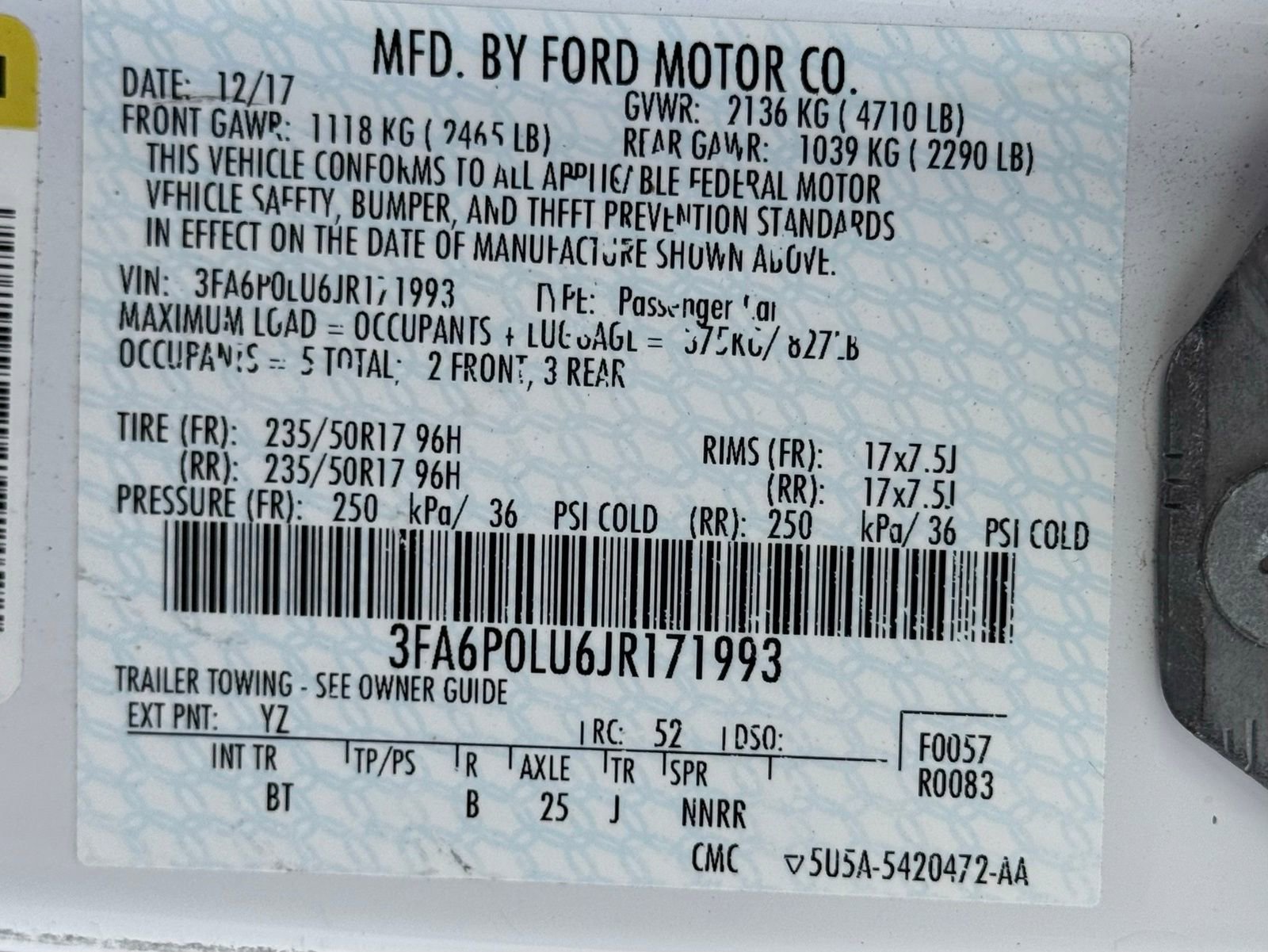 Used 2018 Ford Fusion SE w/ Equipment Group 602A FWD image 40
