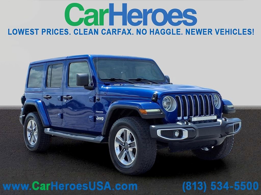 Used 2018 Jeep Wrangler Unlimited Sahara w/ Dual Top Group AWD/4WD image 1
