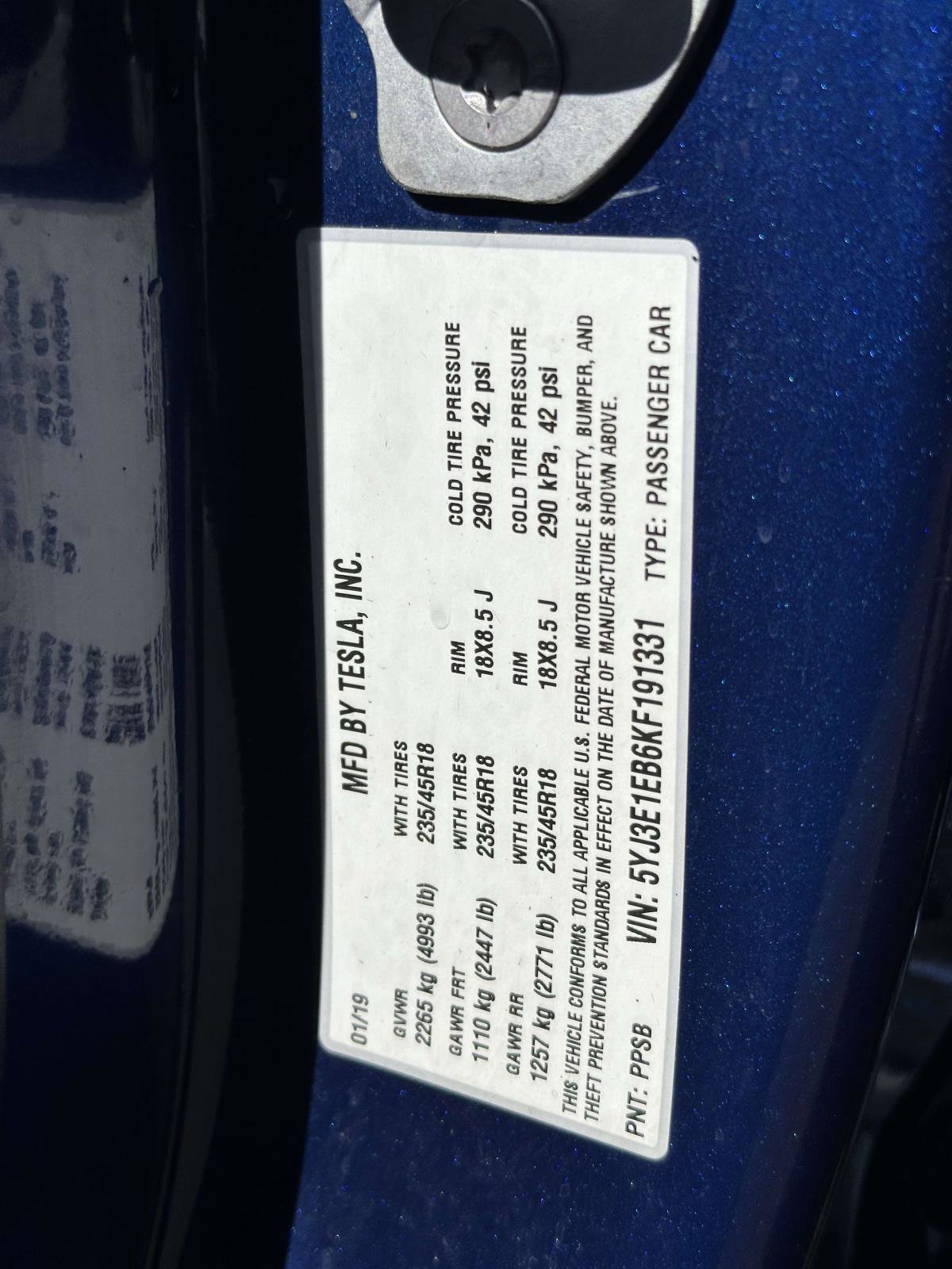 Used 2019 Tesla Model 3 Long Range image 16