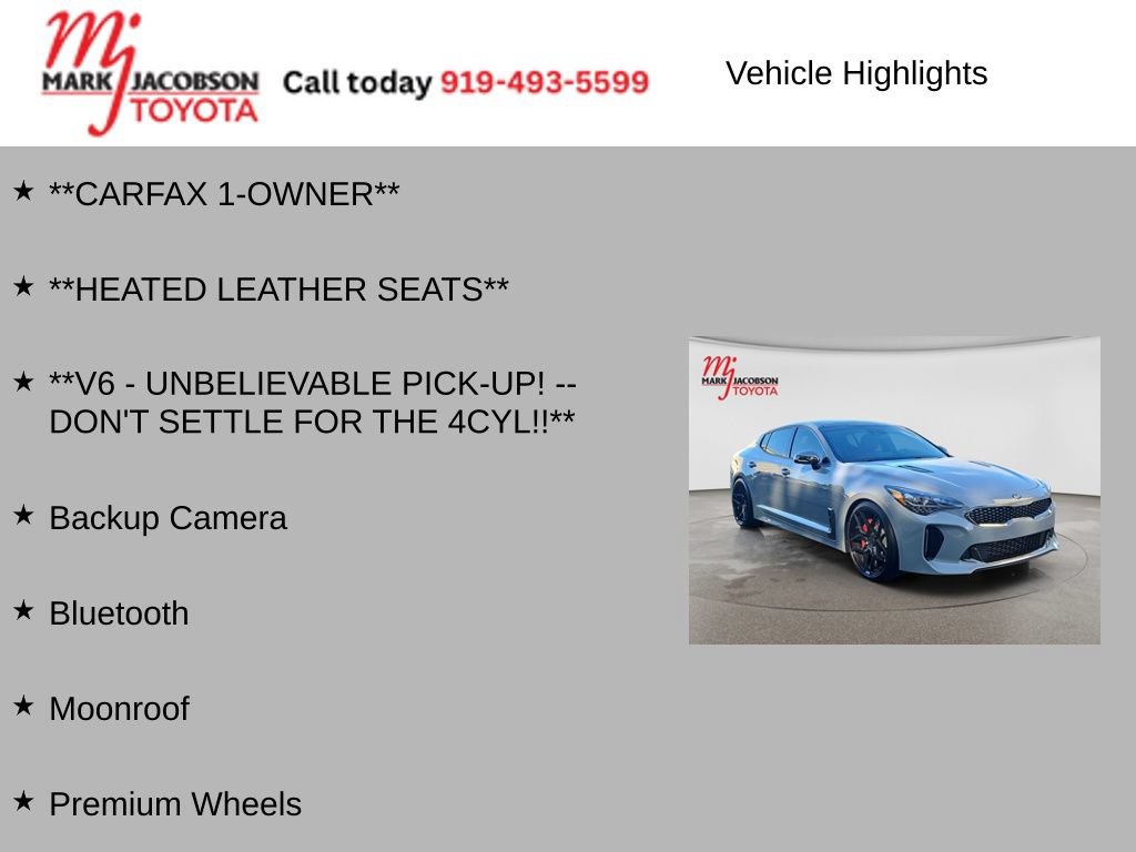 Used 2019 Kia Stinger GT1 RWD image 5