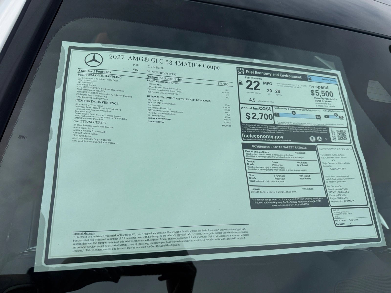 New 2027 Mercedes-Benz GLC 53 AMG 4MATIC Coupe image 19