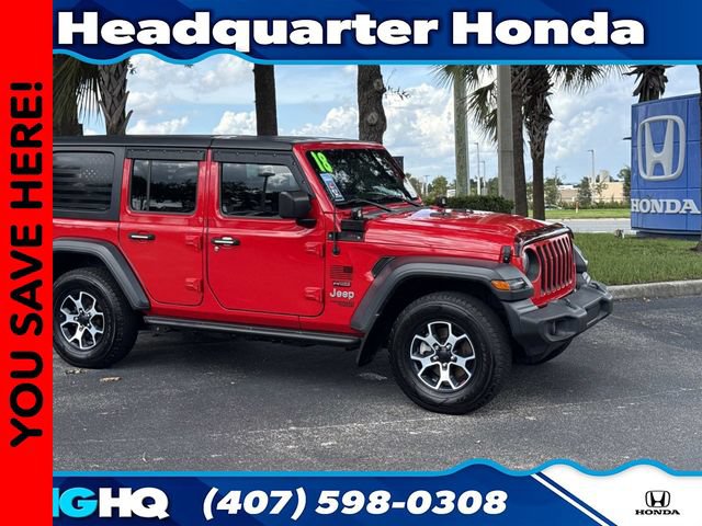Used 2018 Jeep Wrangler Unlimited Sport S