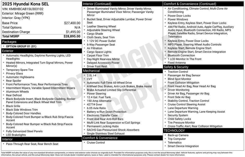 Used 2025 Hyundai Kona SEL image 4