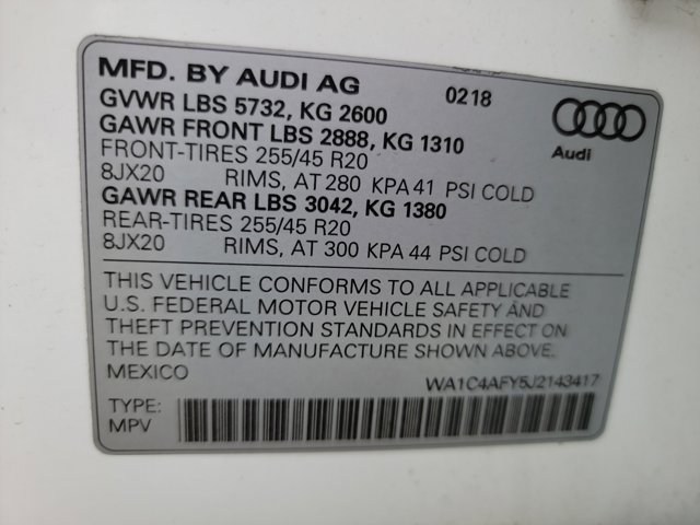 Used 2018 Audi SQ5 Prestige w/ Prestige Package AWD/4WD image 21