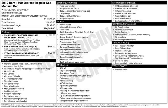 Used 2012 RAM 1500 Express RWD image 31
