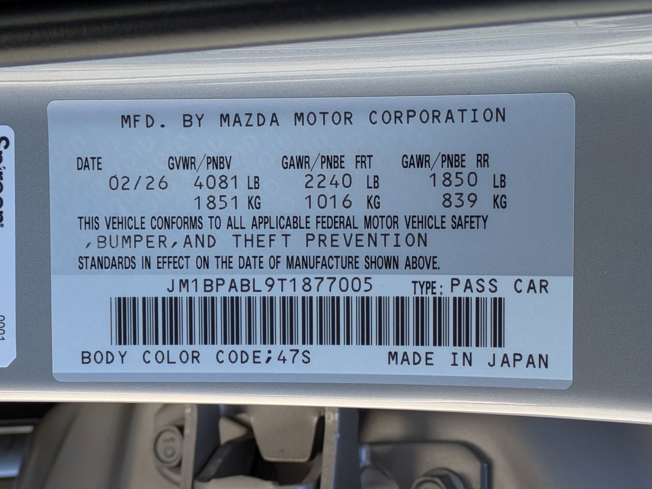 New 2026 MAZDA MAZDA3 s Sport image 16