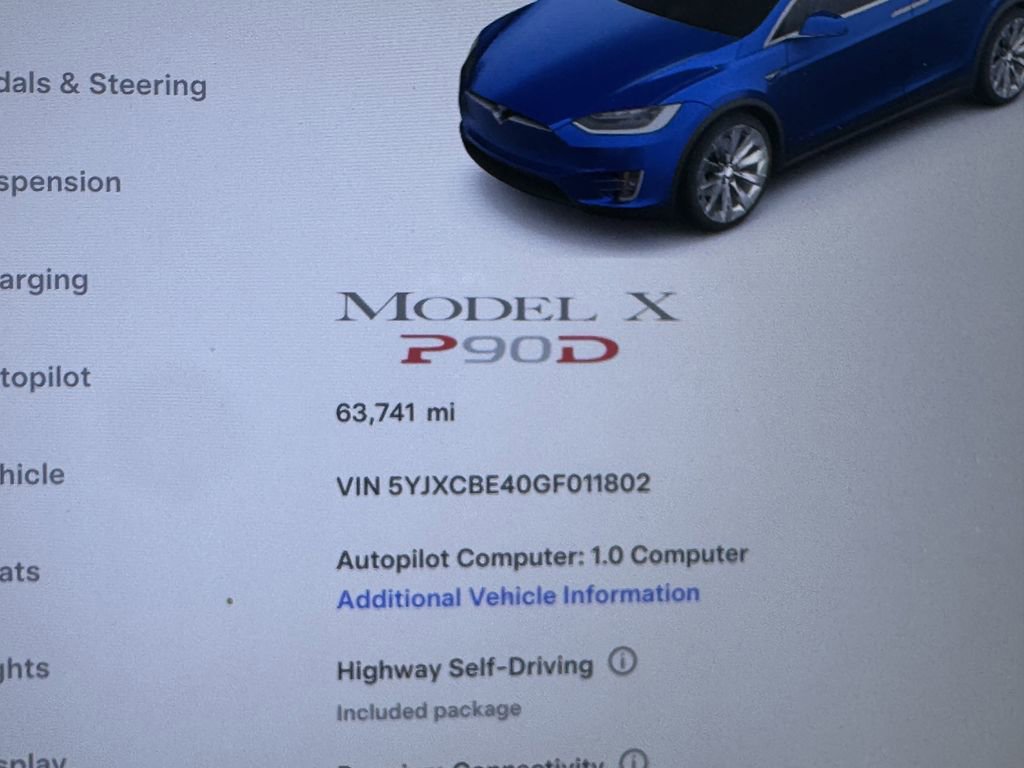 Used 2016 Tesla Model X Performance AWD/4WD image 16