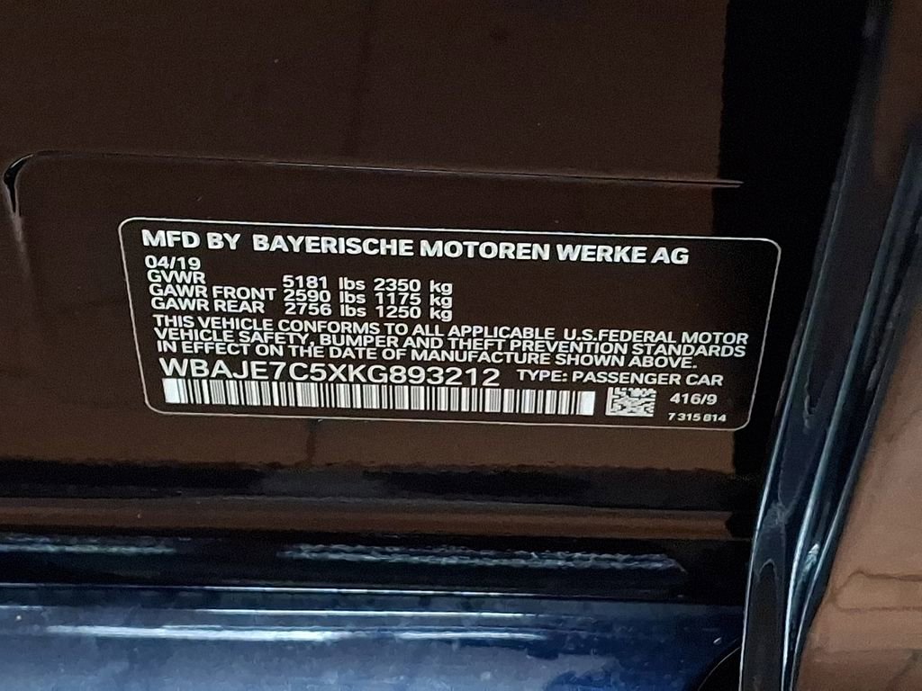Used 2019 BMW 540i xDrive w/ M Sport Package AWD/4WD image 26