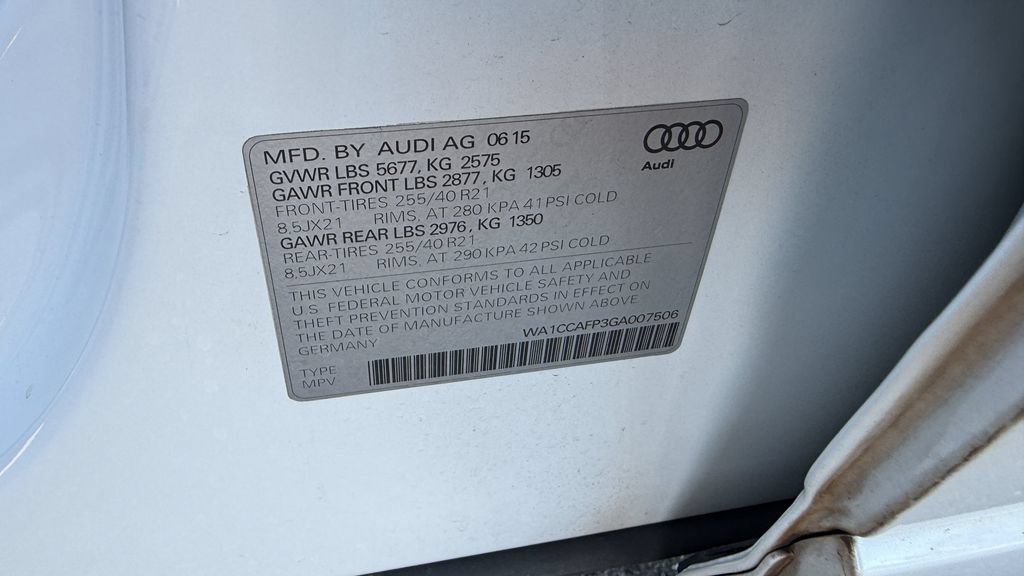 Used 2016 Audi SQ5 Premium Plus w/ Technology Package AWD/4WD image 6