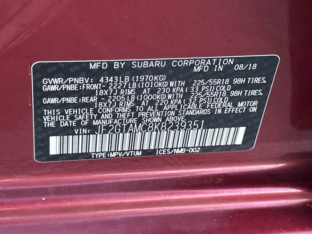 Used 2019 Subaru Crosstrek 2.0i Limited image 30