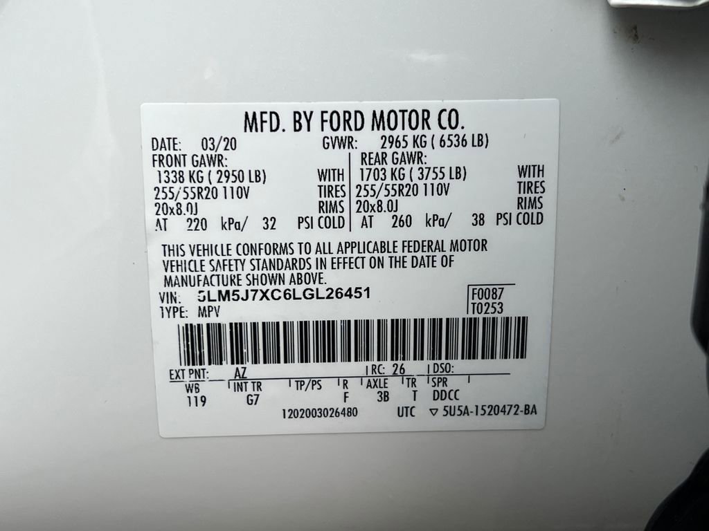 Used 2020 Lincoln Aviator Reserve w/ Equipment Group 201A image 28