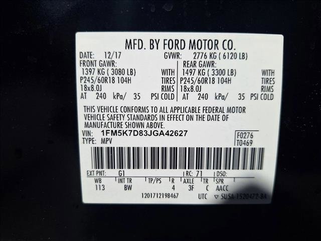 Used 2018 Ford Explorer XLT w/ Equipment Group 202A image 23