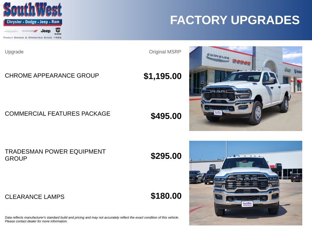 New 2026 RAM 2500 Tradesman w/ Chrome Appearance Group AWD/4WD image 11