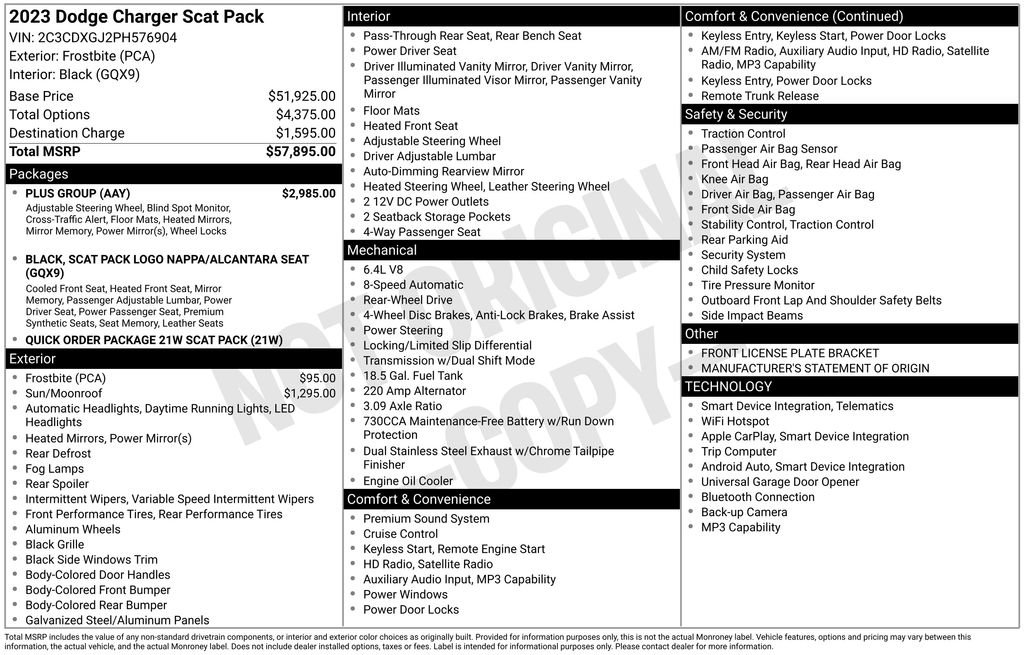 Used 2023 Dodge Charger Scat Pack w/ Plus Group image 7