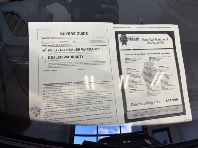 Used 2025 Audi A5 2.0T Premium Plus w/ Premium Plus AWD/4WD image 33