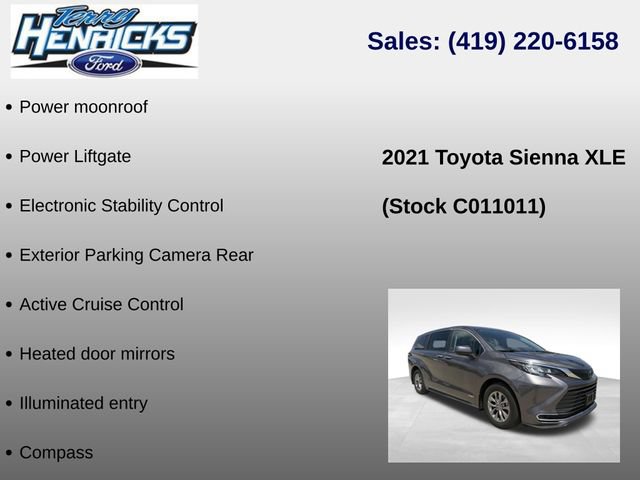 Used 2021 Toyota Sienna XLE AWD/4WD image 23