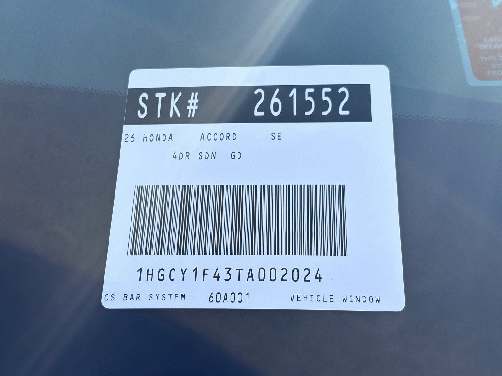 New 2026 Honda Accord SE image 21