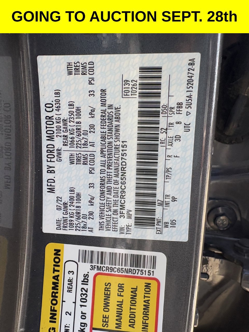 Certified 2022 Ford Bronco Sport Outer Banks w/ Tech Package AWD/4WD image 27