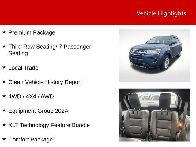 Used 2018 Ford Explorer XLT w/ Equipment Group 202A image 9