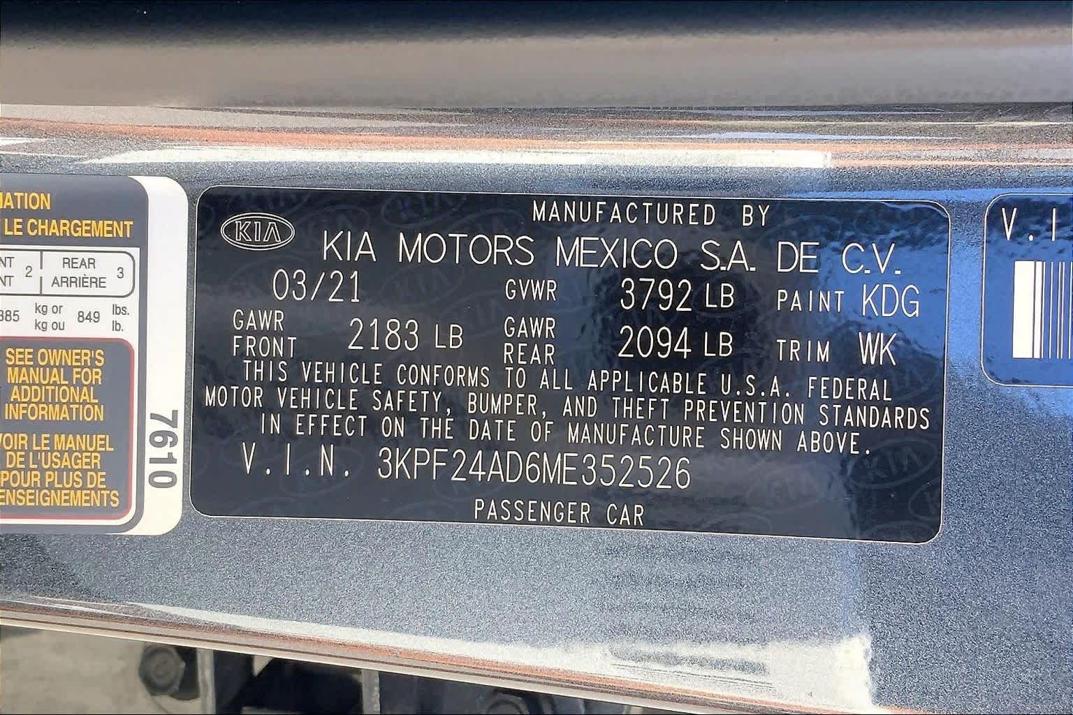 Used 2021 Kia Forte LXS FWD image 67