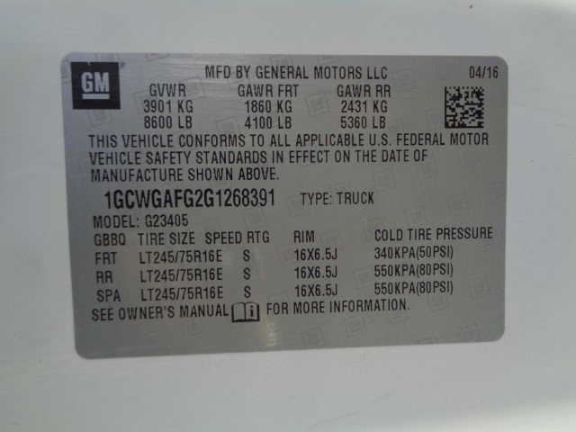 Used 2016 Chevrolet Express 2500 ~ Dual Fold-down Ladder Rack ~ image 22