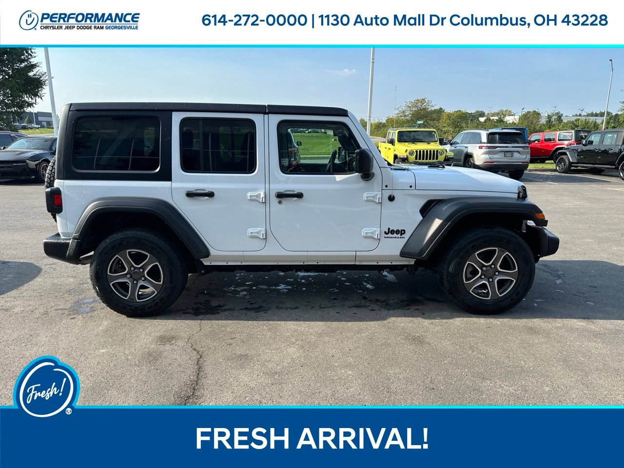 Used 2023 Jeep Wrangler Unlimited Sport w/ Uconnect 4C Nav & Sound Group AWD/4WD image 3