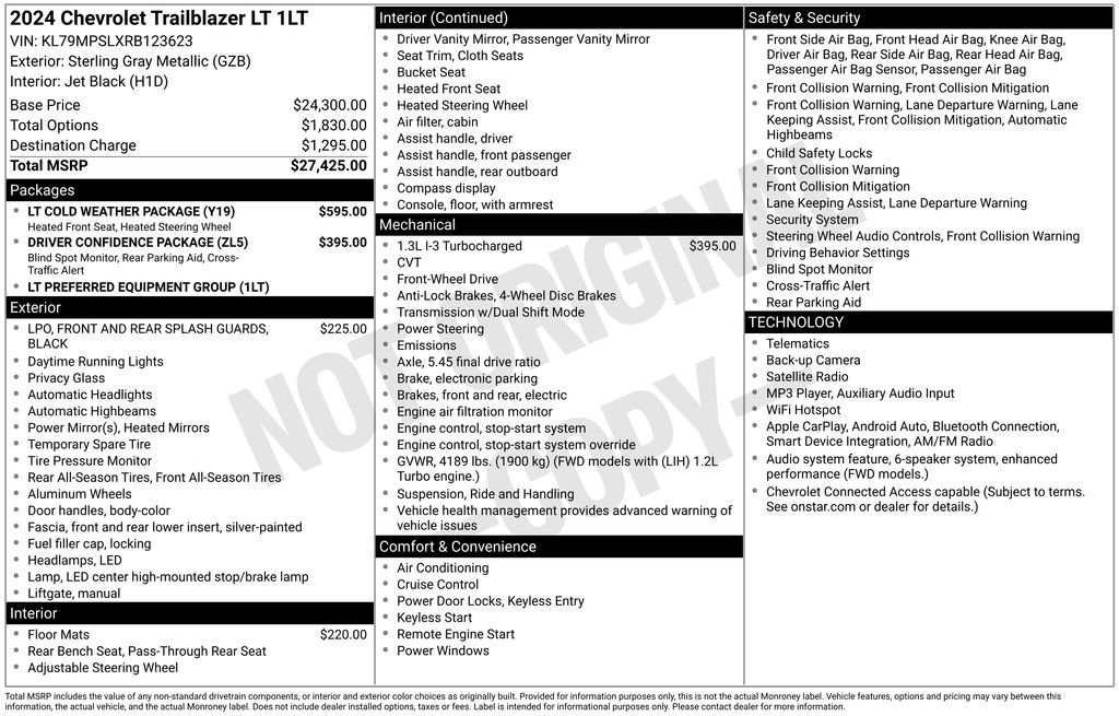 Certified 2024 Chevrolet TrailBlazer LT w/ LT Cold Weather Package FWD image 7