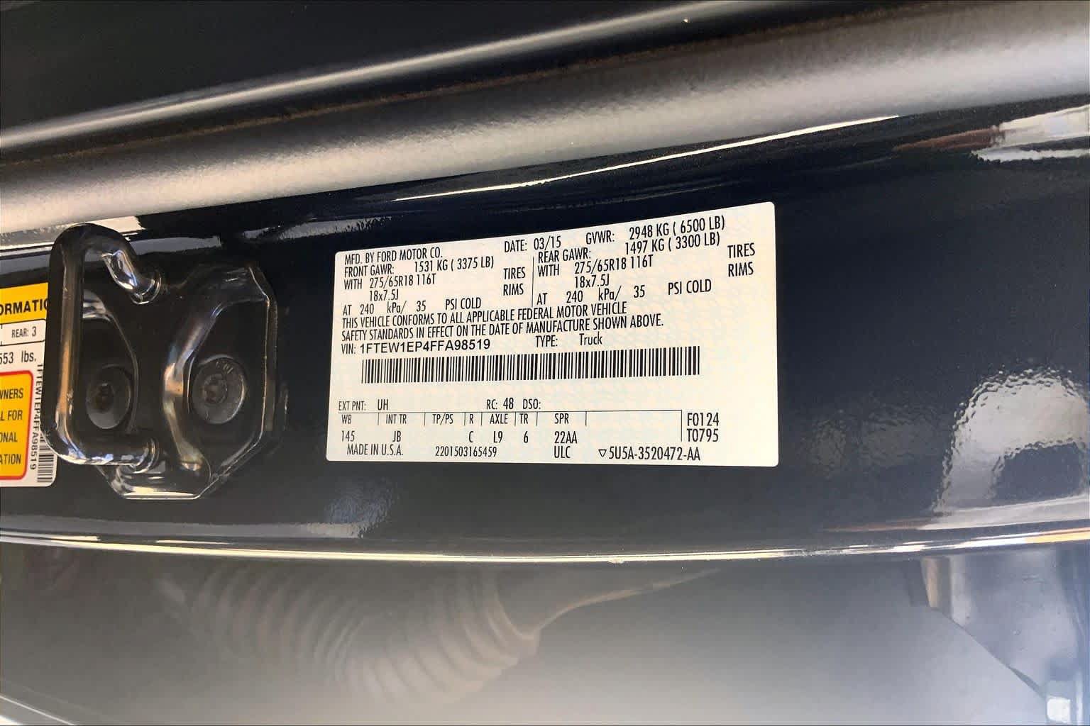 Used 2015 Ford F150 XLT w/ Equipment Group 302A Luxury AWD/4WD image 34