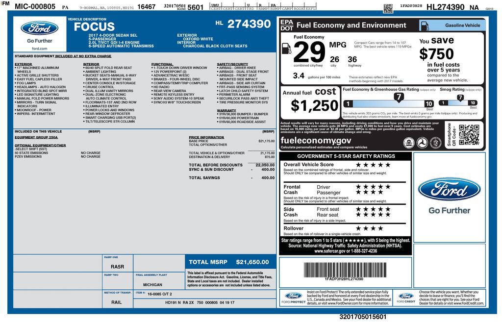 Used 2017 Ford Focus SEL image 6