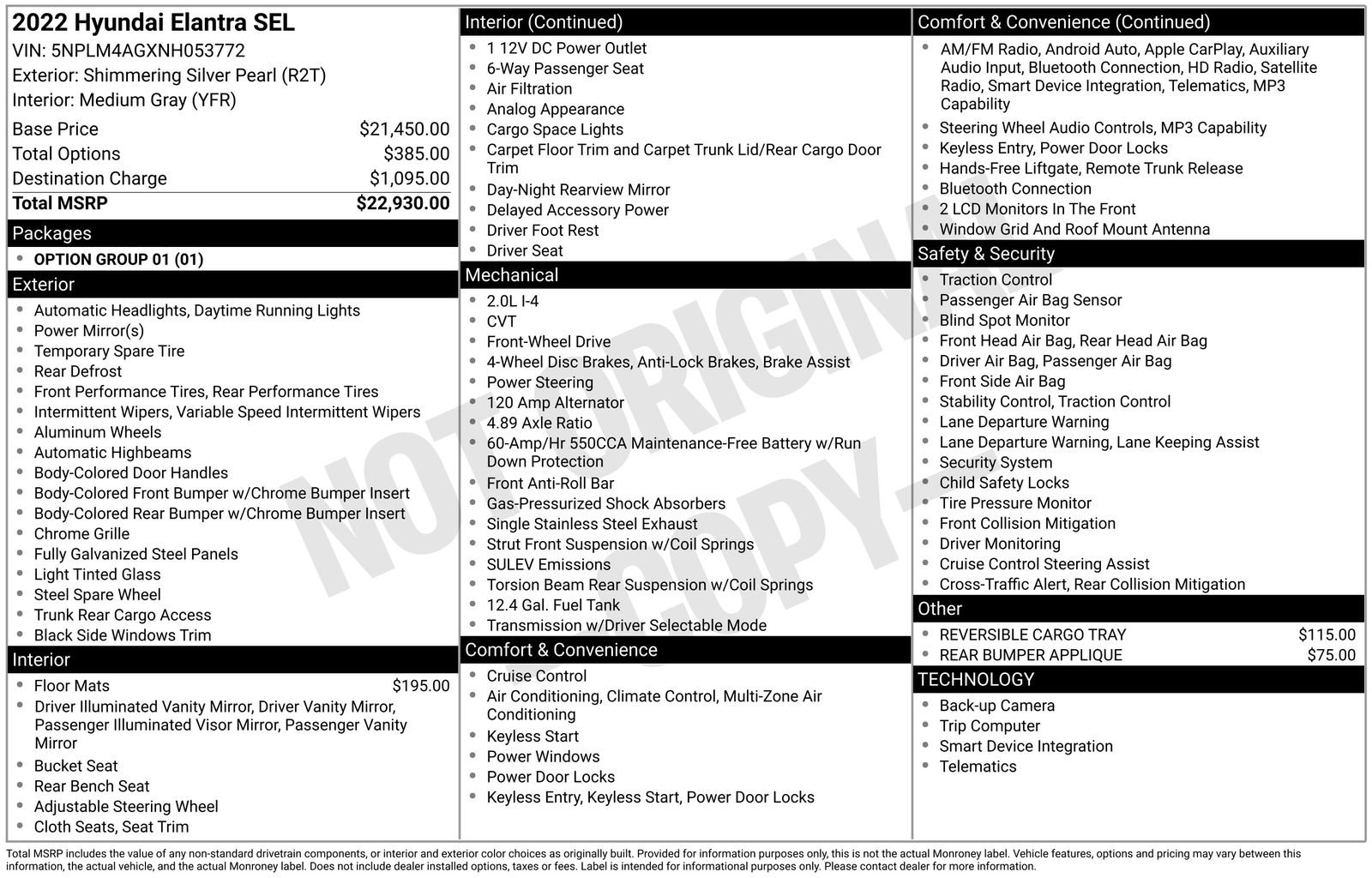 Used 2022 Hyundai Elantra SEL image 9