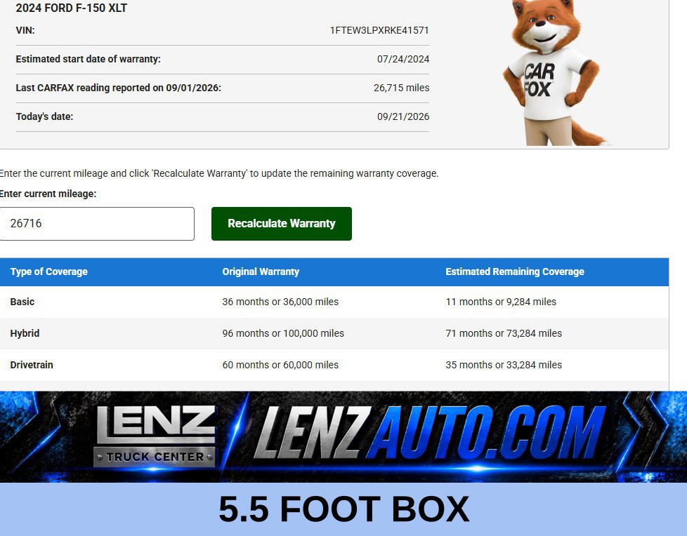 Used 2024 Ford F150 XLT w/ Equipment Group 302A MID AWD/4WD 360° Tour