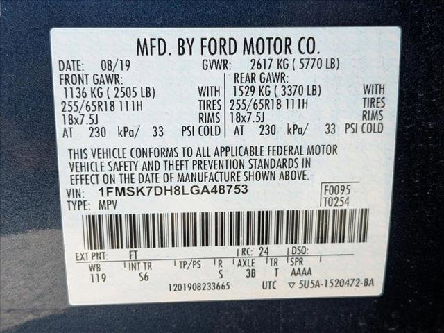 Used 2020 Ford Explorer XLT w/ Equipment Group 202A image 20