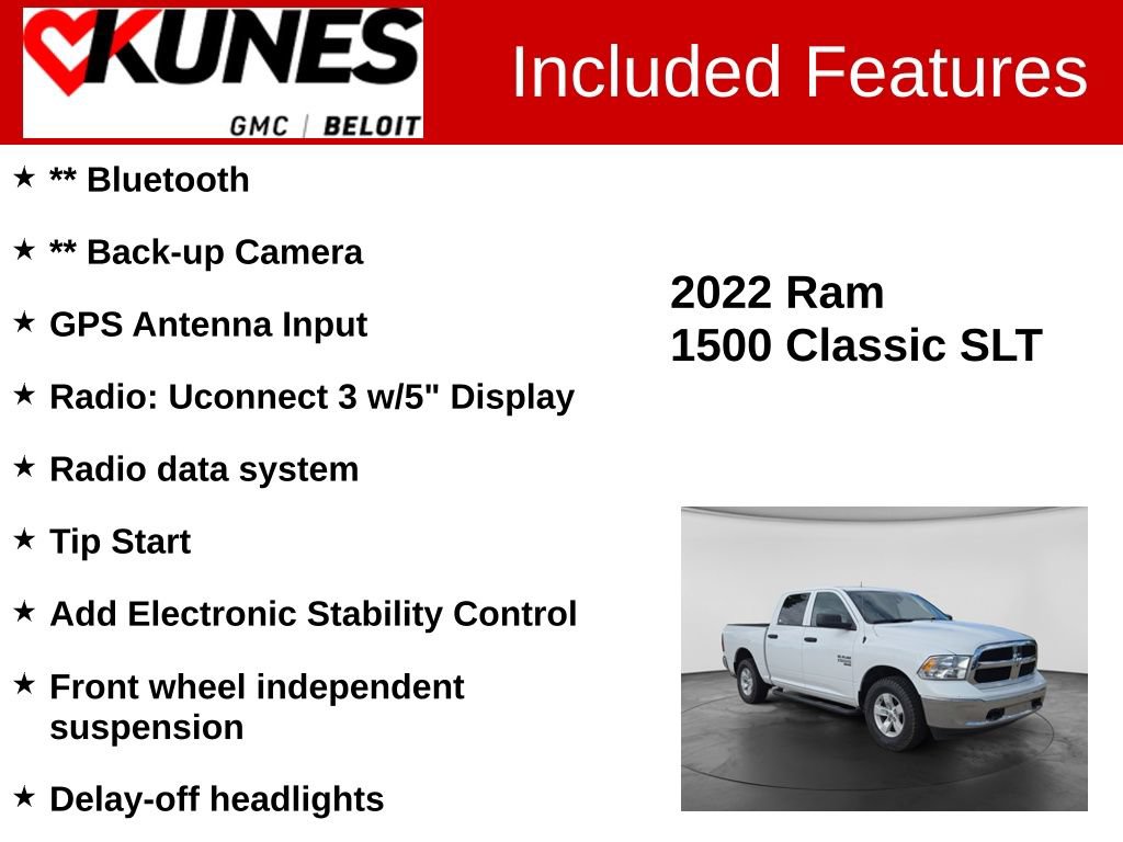Used 2022 RAM 1500 Classic SLT AWD/4WD image 2