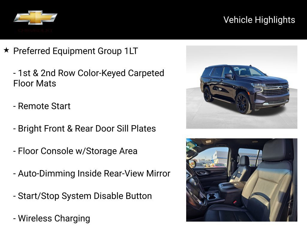 Used 2022 Chevrolet Tahoe LT w/ Luxury Package AWD/4WD image 21