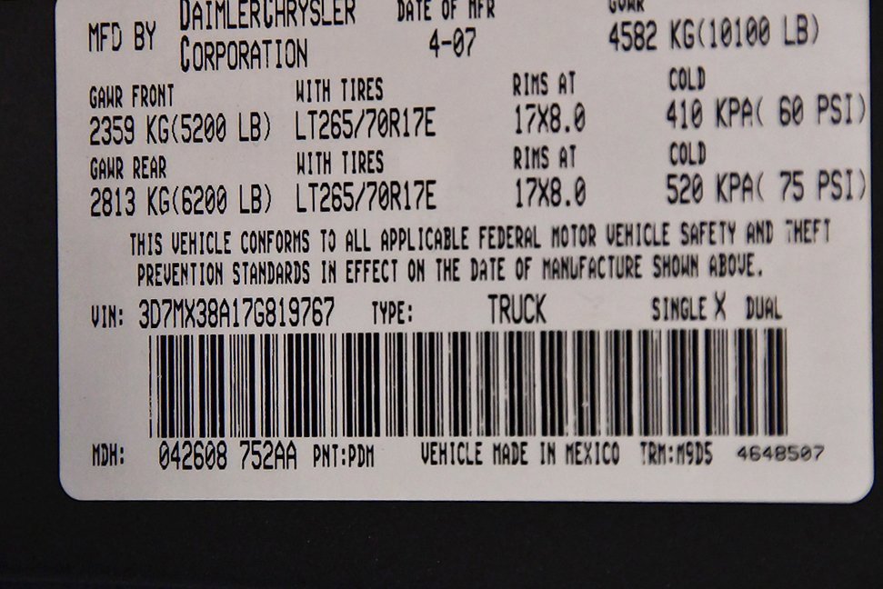 Used 2007 Dodge Ram 3500 Truck SLT w/ Quad Cab Big Horn Value Group image 15