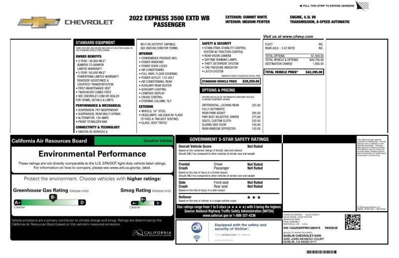 Used 2022 Chevrolet Express 3500 LS image 10