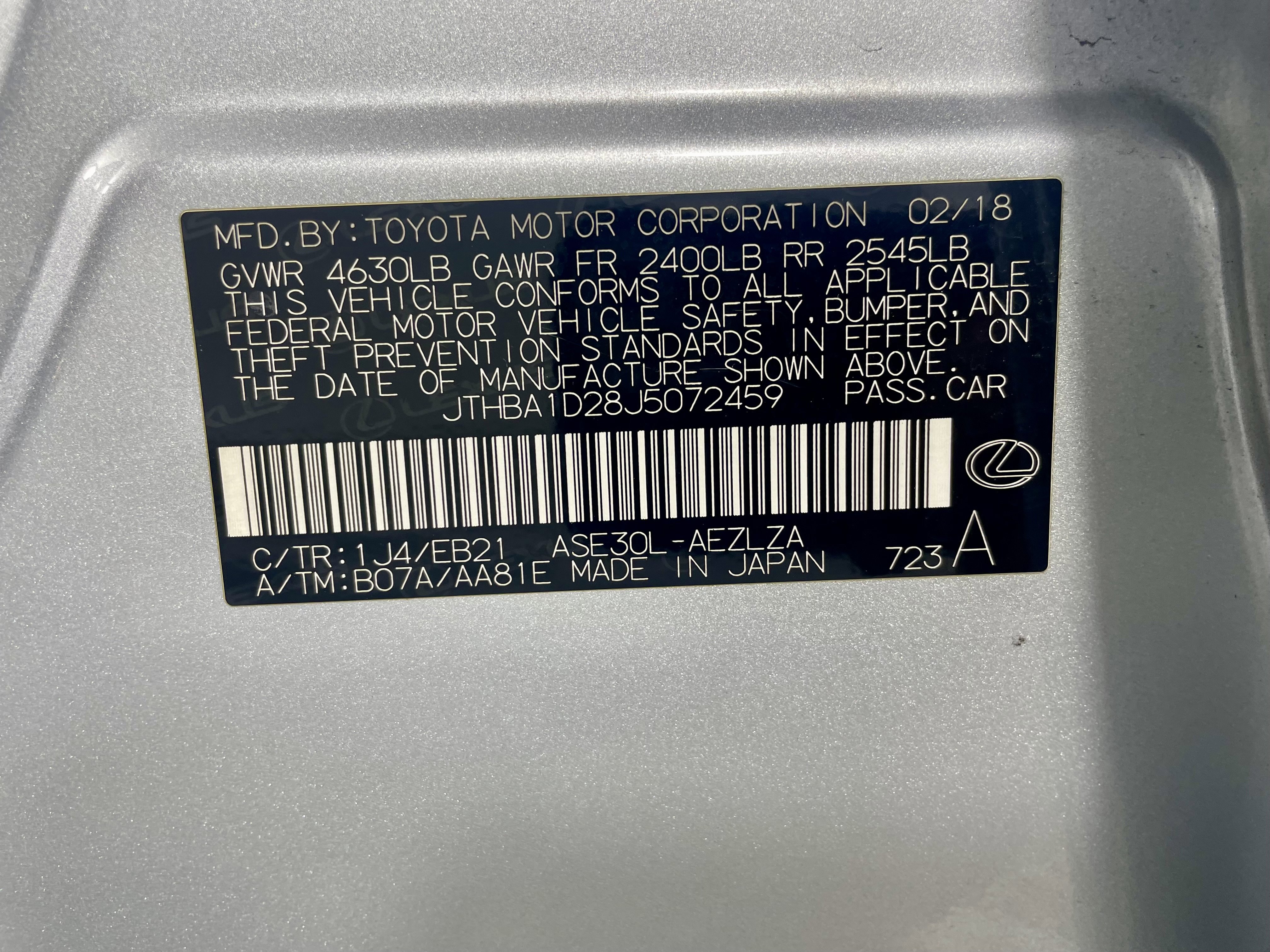 Used 2018 Lexus IS 300 w/ Accessory Package 2 image 16